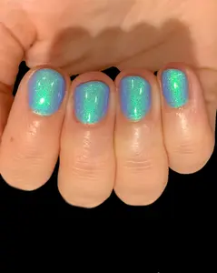 Glowtastic - Purple Green Blue "Glow Pop Nail Polish Collection" Multi-Color Shifting: Oil Slick /Polish Me Silly