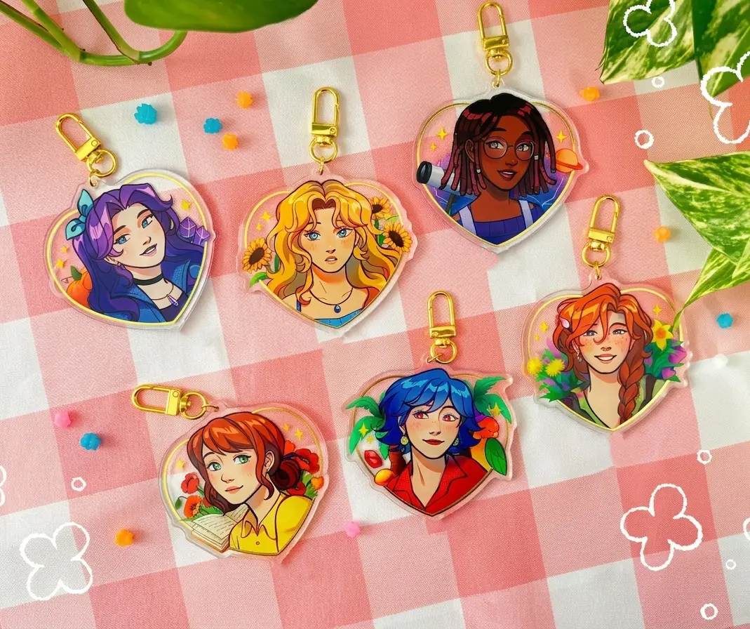 Stardew Valley Acrylic Keychain, cute, Perfect for keys, bags, or as a gift