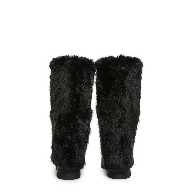 Ahsoka Foldover Flat Boots - Black