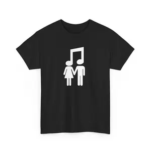 Music Connects People Unisex Heavy Cotton T shirt for Music Lovers Gift Musical Concert Artist Apparel