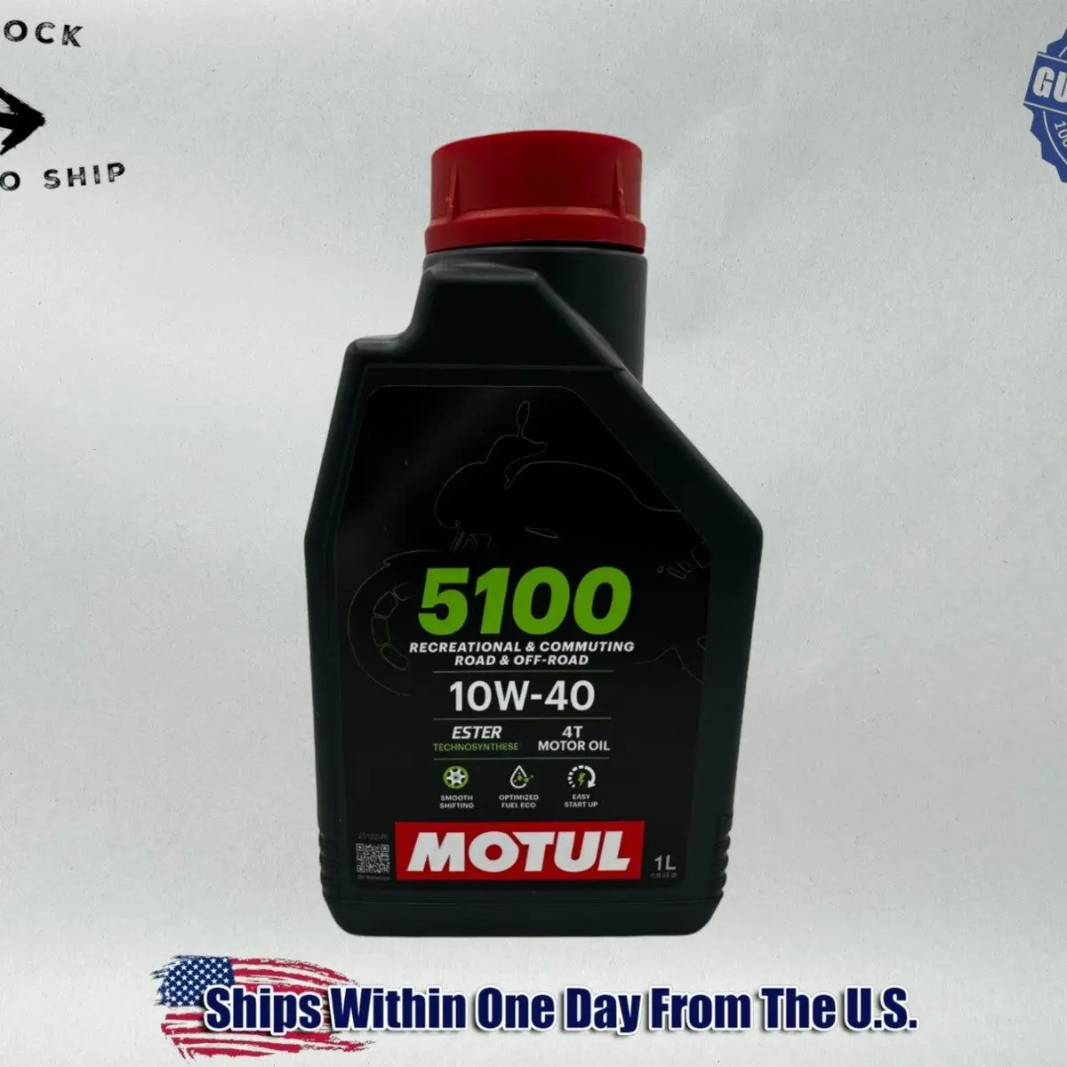 Motul Genuine OEM Motul 5100 4T 10w-40 Semi Synthetic Motorcycle Oil MOT46