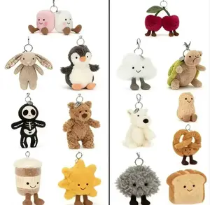 Jellycat Plush Bag Charm – Cute Mini Stuffed Animal Keyring, Soft Bag Charm, Birthday Gift for Kids & Collectors