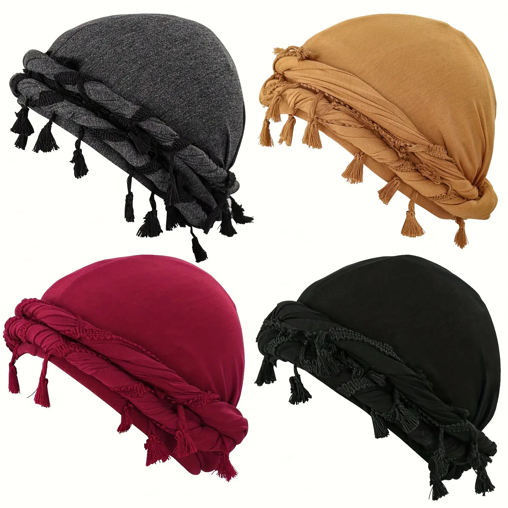 Black, Dark Gray, Earthy Yellow, Wine Re