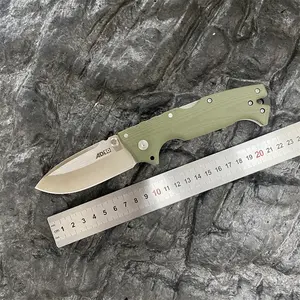 5.25" Tactical Folding Knife with Ultra-Sharp Steel Blade, G-10 Handle & Tri-Ad Lock for Heavy-Duty EDC