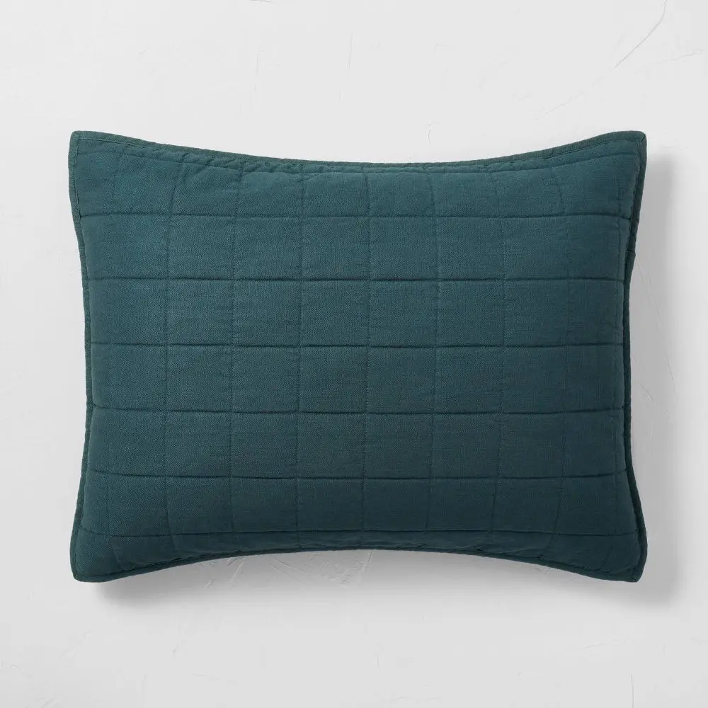 Casaluna Linen-Blend Pillow Sham Minimalist OEKO-TEX Casaluna Linen-Blend Pillow Sham Minimalist OEKO-TEX