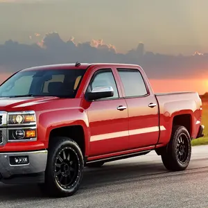 In Channel Window Deflectors for Chevy Silverado/GMC Sierra 1500 Crew Cab 2014-2018, Silverado/Sierra 2500HD-3500HD Crew Cab 2015-2019 Rain Guards, Vent Window Visors-4pcs