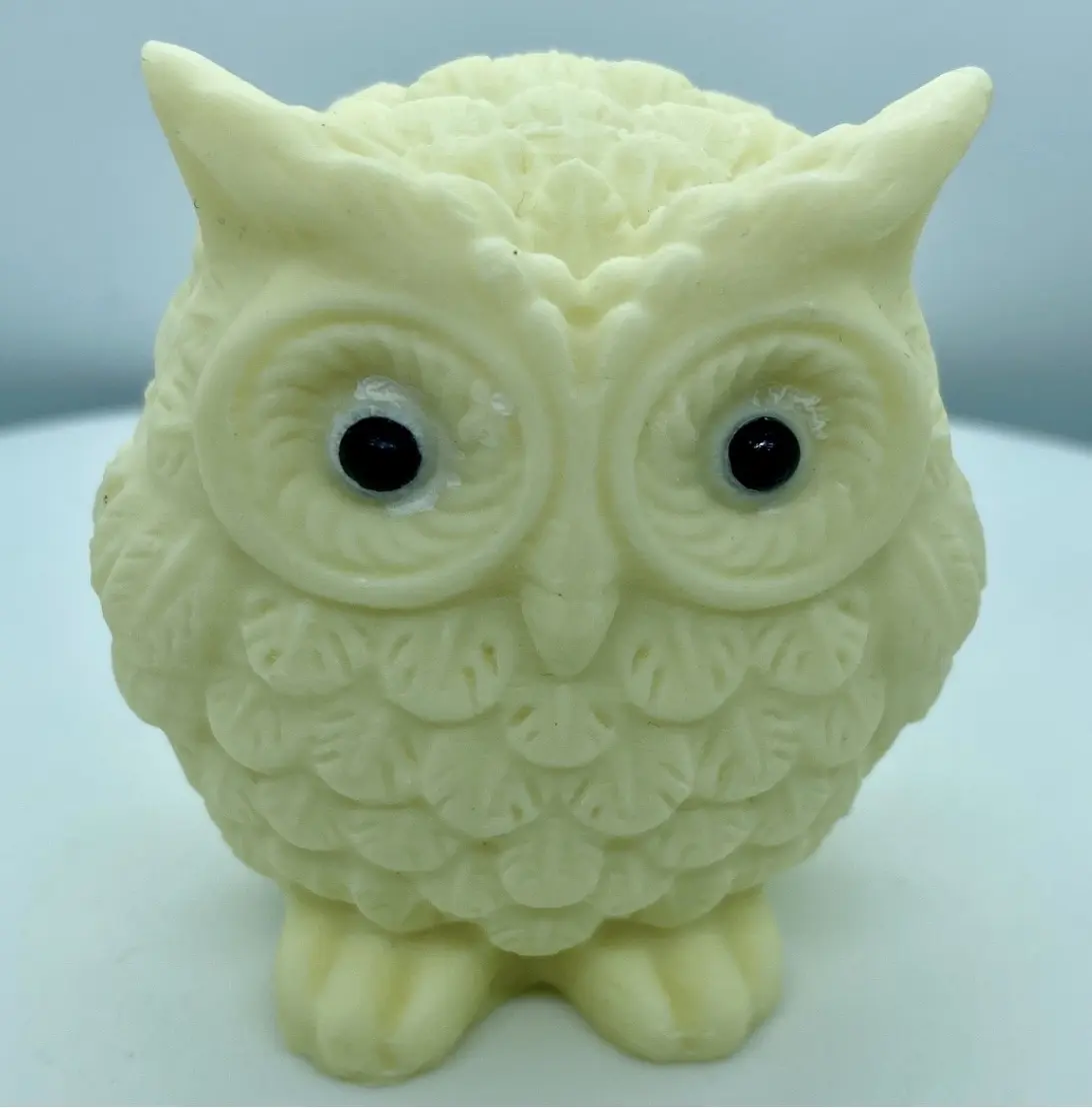 Hand Carved Tagua Nut Owl Vegetable Ivory Home Decor Unique Crafted Ornament