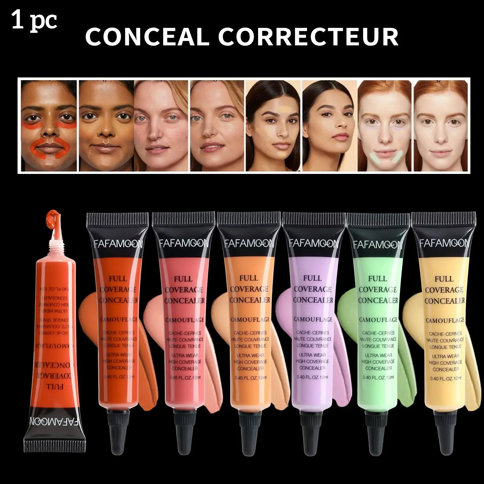 Color Full Coverage Concealer High Concealer Lasting Makeup Concealer Liquid Makeup Cover Acne Spots Concealer For Acne Dark Circles Buildable Coverage Clean Concealer Makeup