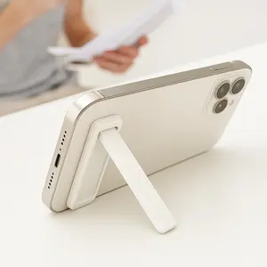 Ultra Thin Phone Stand Stick On Portable Folding Desk Holder for Smartphones Tablets and Phone Cases Horizontal and Vertical Support