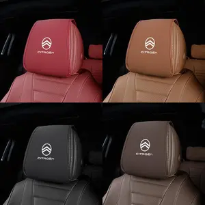 Citroen Car Pillowcase Car Supplies Leather Headrest Cover For Citroen C4 C3 C2 C1 Berlingo Picasso Anti Fouling Decoration Mat