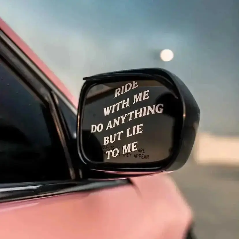 Ride With Me Do Anything But Lie To Me Decal - Vinyl Car Sticker