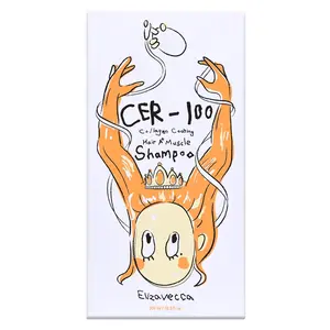 Elizavecca CER-100 Collagen Coating Hair A+ Muscle Shampoo - Strengthening & Nourishing, 16.9 fl oz Conditioner Haircare