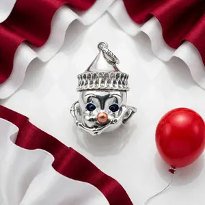 Clown Pendant: Retro Whimsical Design Perfect gift