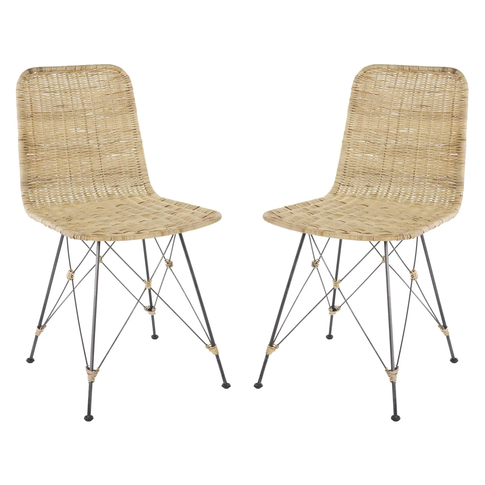 Safavieh Minerva Weaved Dining Chair (Set of 2)