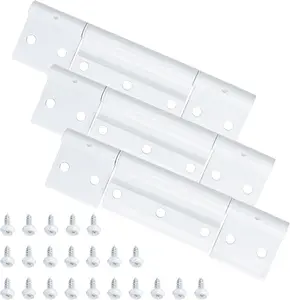Palpitatec 3 Packs Storm Door Hinges Replacement Fits for Larson Screen Door Hinges, Extruded Aluminum Door Hinge Kit White PalpitateC