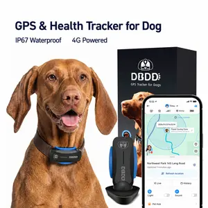 GPS Tracker for Dog–Waterproof Pet Tracker -Real-Time Tracking, Wireless Fence, Safety Alert, Waterproof, AI Health Assistant, Share with Family