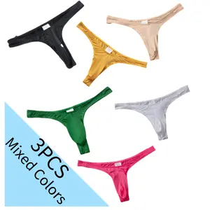 1PCS/2PCS/3PCS Men's triangle underwear elastic low waist thong U-shaped bag breathable nylon underwear, breathable and comfortable