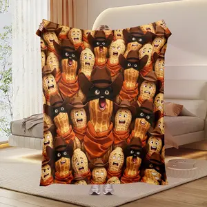 The Burnt Peanut Bungulator Goop Goop Soft Plush Blanket,Flannel Throw Blanket For Living Room Bedroom Sofa Gift