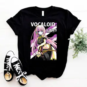 Megurine Luka Shirt, Project DIVA Vocaloid Anime T-Shirt, Sweatshirt, Kawaii Girl Manga , Hatsune Miku, Japanese Unisex Tee