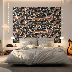 American Retro Camouflage Wall Hanging Tapestry , Classic Print, Drapeable Fabric, Ideal for Bedroom & Rental Rooms