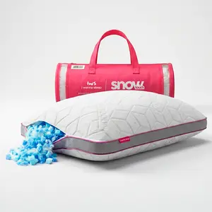Adjustable Memory Foam Pillow – SnowTouch Customizable Loft Pillow with Gel-Infused Foam & Bamboo Cover for Neck Pain Relief (Side, Back & Stomach Sleepers)