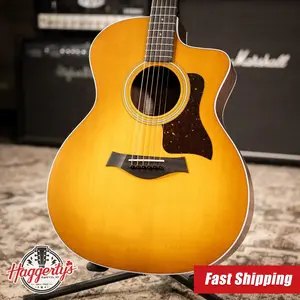 Taylor 214ce Special Edition Grand Auditorium Acoustic/Electric Guitar - Honeyburst with Gig Bag