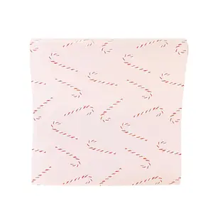 CANDY CANE PINK PAPER TABLE RUNNER