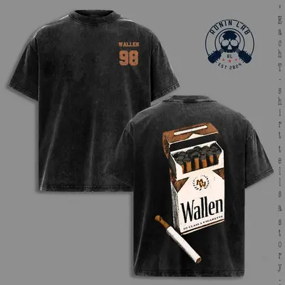wallen cigarette shirt Morgan 20 Cigarettes Sweatshirt A classic cropped fit tee with officially licensed Morgan Wallen graphics Morgan Wallen Shades T-Shirt -