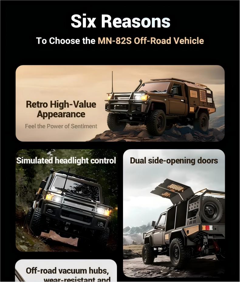 1/12 Scale 4WD RC Crawler, RTR Off-Road Remote Control Car with 2 1200mAh Batteries, Hobby Grade Toy Vehicle, Outdoor Toys for Boys and Girls