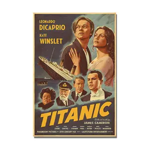 Titanic Classic Movie Poster Film Painting Vintage Print Room Decoration