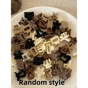 20pcs/10pcs Mini Hair Clips Set, Matte Princess Style, Mixed Designs, Small Size, Casual and Elegant, All Seasons Use (Random style) Hair Claws Set