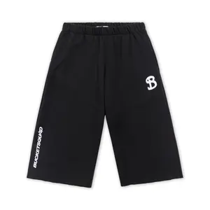 YOUTH CORE CUTOFF SWEATPANTS - BLACK