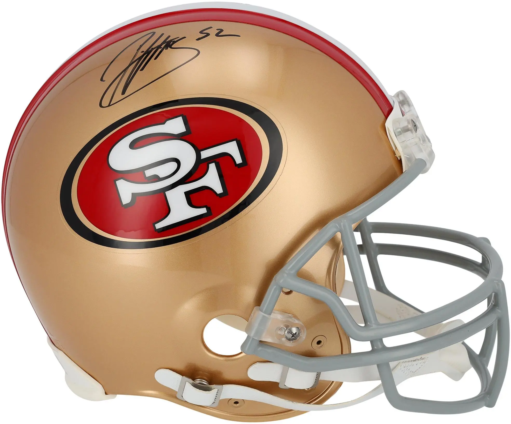 Patrick WIllis San Francisco 49ers Autographed Riddell Authentic Pro Helmet - Fanatics Authentic Certified