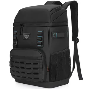 Urtala double-layer large capacity unisex large insulated refrigerated multifunctional backpack, leak-proof membrane waterproof backpack, suitable for camping, beach, fishing, picnic, travel, outdoor Soft or cheeto bagsmart blast  Can Cooler Hiking