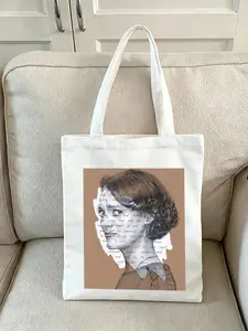 Durable and Spacious Fleabag with Pilot Script Women's Canvas Handbags Perfect for travel,gift-giving,and everyday carry