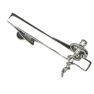 MENDEPOT Rod Of Asclepius Tie Clip Men Tie Bar Gift For Father Husband