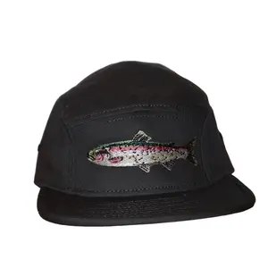 Embroidered Trout, Unisex, One Size Fits Most, Snapback Baseball Cap