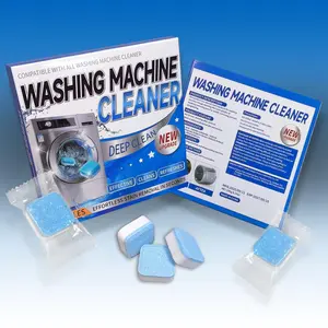 Washing Machine Cleaner Tablets - Deep Cleans & Descaler for Front Load and Top Load Washers, HE Compatible, 12 Packs