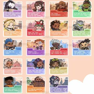 18 Ops Overwatch Dating Sim Acrylic Keychains (NOT COMBO 18)