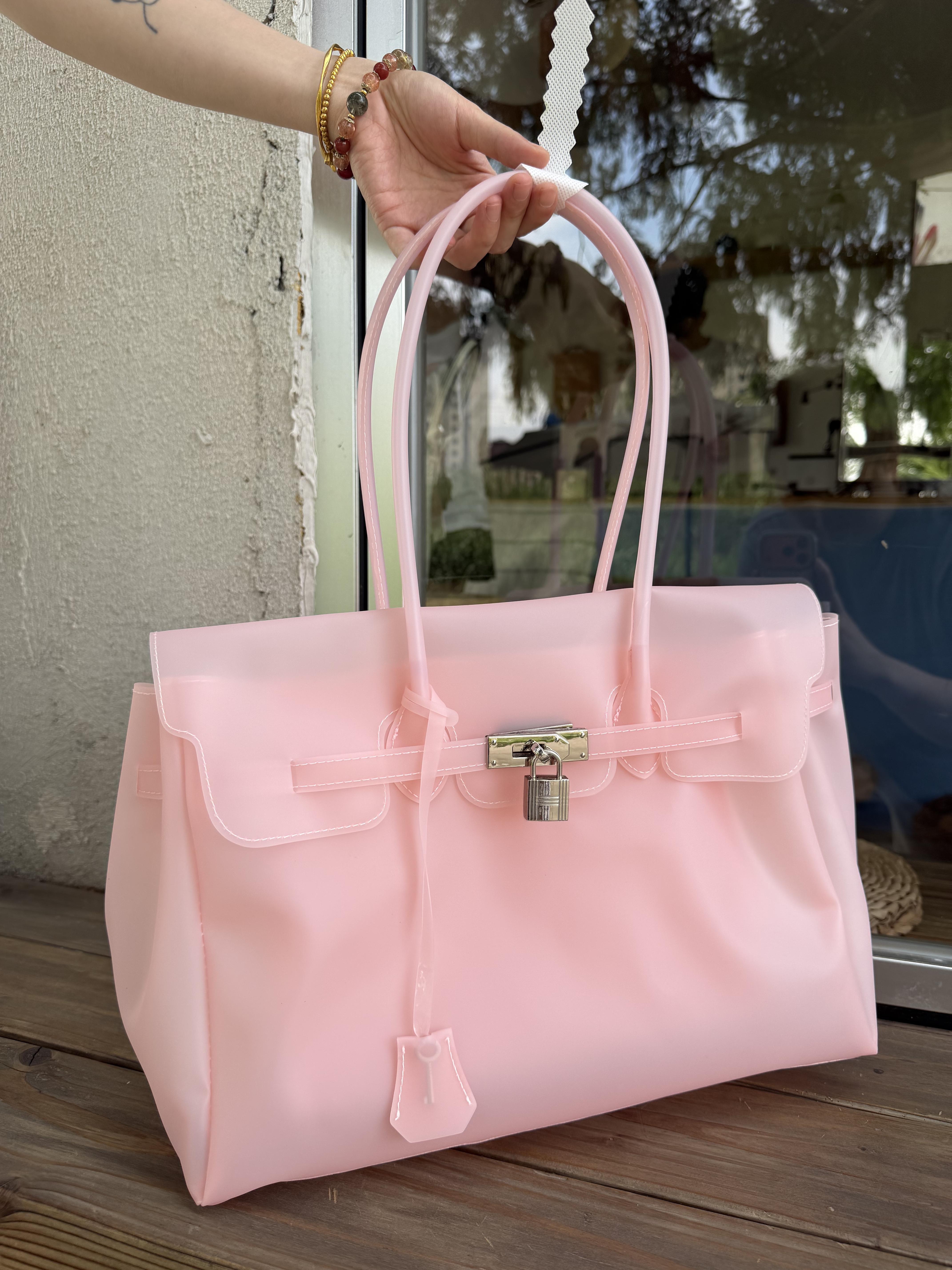 Transparent Jelly Shoulder Bag for Women, Summer TPU Handbag, Beach Tote Purse, Lightweight Crossbody Bag for Vacation & Daily Outfit Transparent Jelly Shoulder Bag for Women, Summer TPU Handbag, Beach Tote Purse, Lightweight Crossbody Bag for Vacation & Daily Outfit