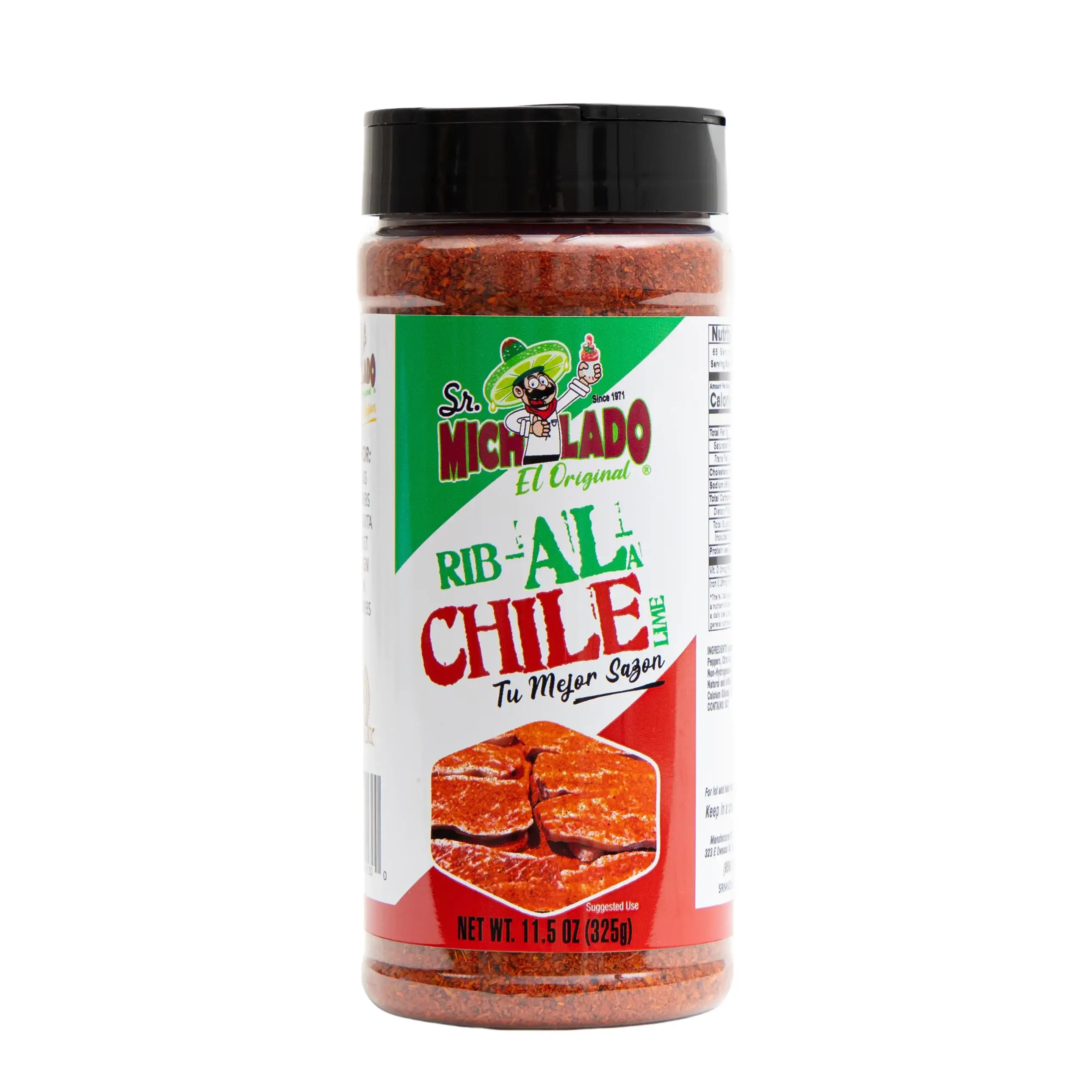 RIB-AL-CHILE Seasoning - Sr. Michelado - Bottle Natural Spice chile powder seasoning RIB-AL-CHILE Seasoning - Sr. Michelado - Bottle Natural Spice chile powder seasoning