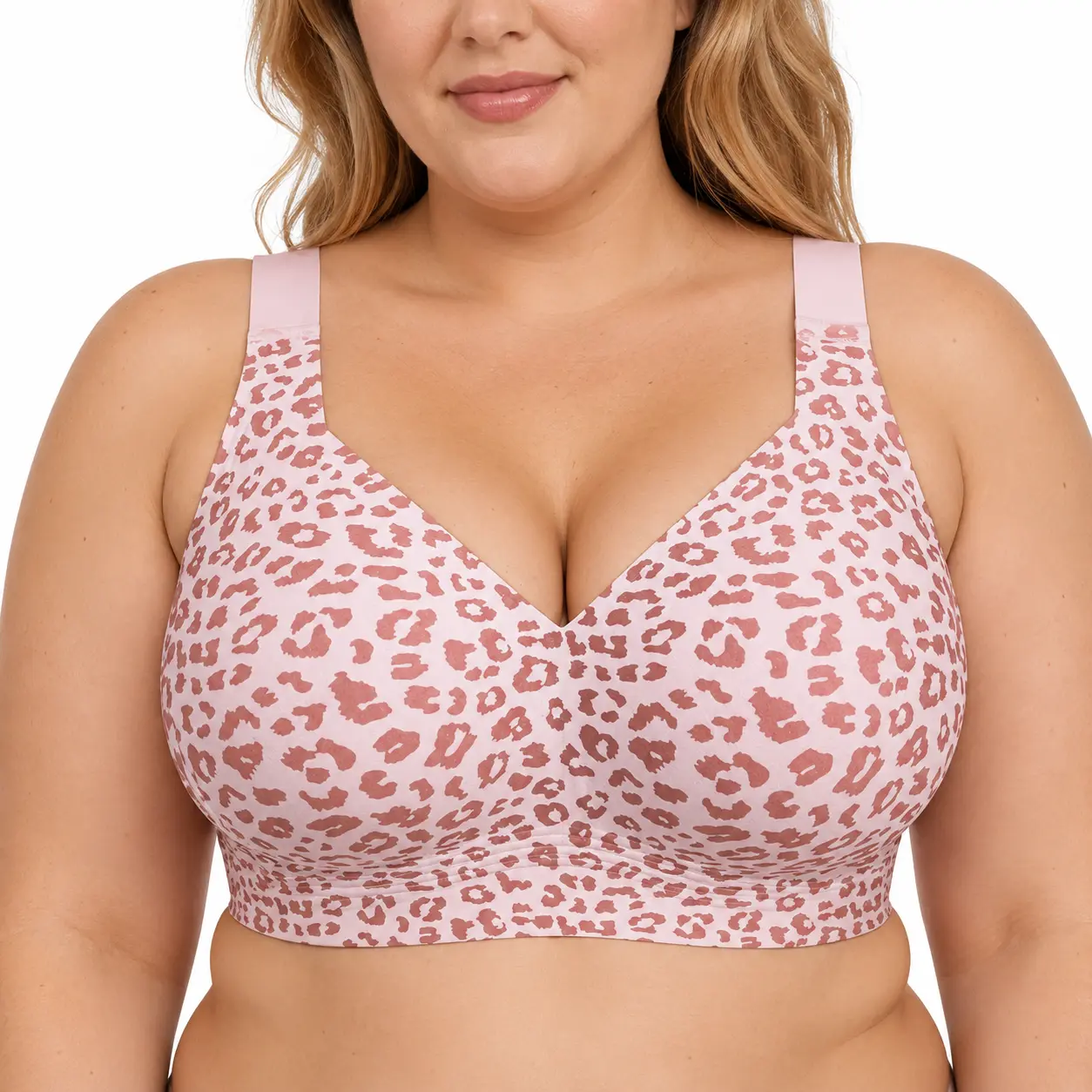 Women Seamless Lift Bra Wireless Push Up No Underwire Full Coverage Plus Bras Comfort Supportive Sports T-Shirt Bra