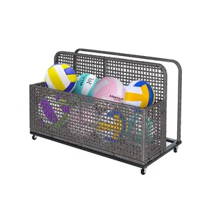 【GARVEE】Outdoor Wicker Patio and Poolside Float Storage with PE Rattan Rolling Caddy, Includes Compartment and Basket for Patio Deck Boxes, Pool and Beach Storage Solutions