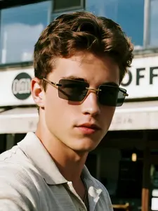 New Trendy Fashion Glasses, Unisex Casual Classic Design, Suitable for Outdoor Activities, Driving, Fishing, Hiking, Party, Gift, Trendy Casual Sunglasses