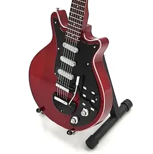 Miniature QUEEN BRIAN MAY Red Special Guitar with Free Display Stand Collectible Memorabilia GIFT