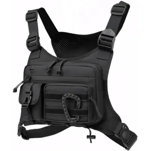 Tactical Chest Bag Men Crossbody Sling Pack Military Molle Pouch Outdoor Sport Hiking Running Travel Daypack Phone Wallet EDC Shoulder Bag