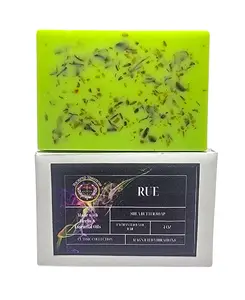 Rue Shea Butter Soap to Purify, Protect, Bless & Banish Negative Energies | Made with Herbs & Essential OIls | Hoodoo, Voodoo, Wicca, Pagan | 4 oz