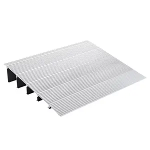 VEVOR Door Threshold Ramp,  5" Rise, 800 lbs Load Capacity, Door Ramp for Wheelchairs, Aluminum Threshold Ramp for Doorways, Adjustable Modular Threshold Ramp for Wheelchairs, Scooters, Power Chairs