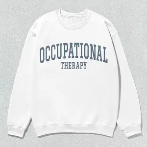 Occupational Therapy Sweatshirt OT Collegiate Crewneck Sweater Unisex Grey