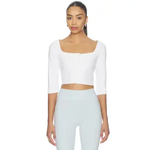 437 The Cropped Cardigan in White